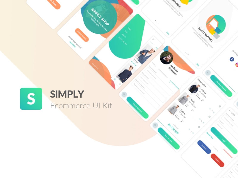 Simply is an e-commerce UI Kit. Was crafted especially for small or medium business who want to have e-commerce app.