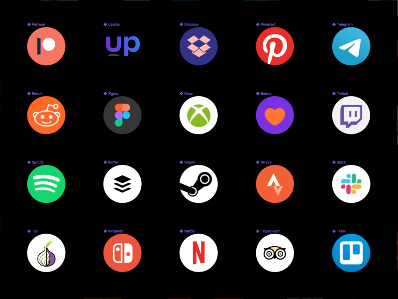Over 100 x 3 Free social icons, color, white, black version